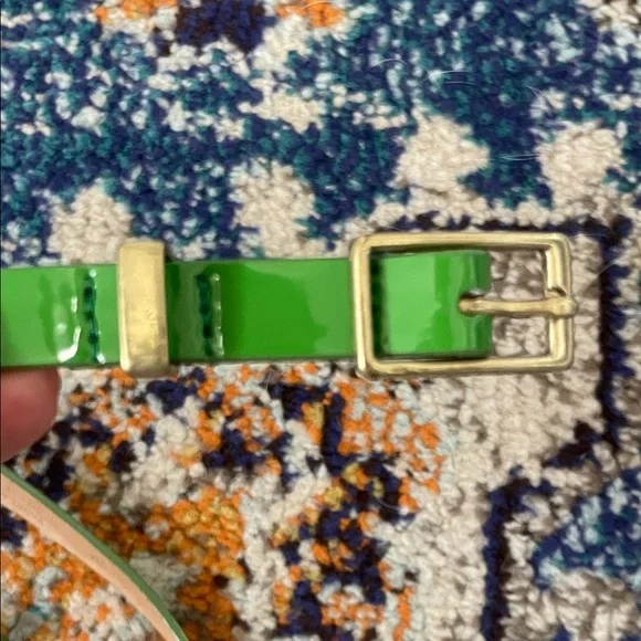 J Crew Green Patent Leather Belt - Picture 4 of 5